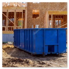 Контейнер на объекте после загрузки